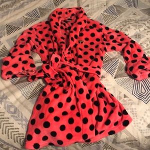 VS PINK Polka Dot Robe